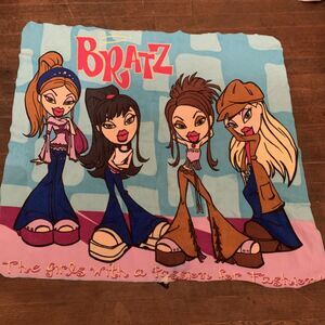 Vintage 2003 Bratz Dolls Fleece Blanket Throw Bratz Pack Passion For Fashion Y2K